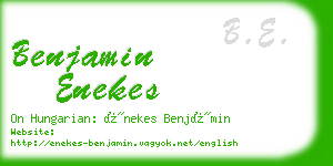 benjamin enekes business card